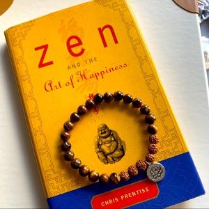 BROWN NATURAL STONE LOTUS BRACELET